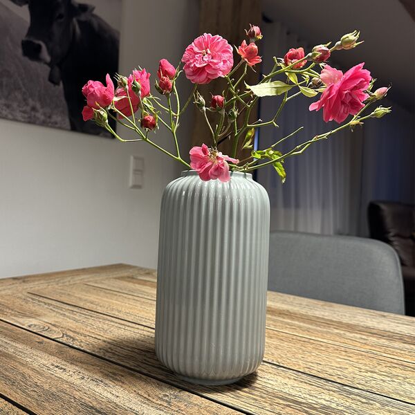 Dekoration im Essbereich des Ferienhauses 1850 in Balgheim