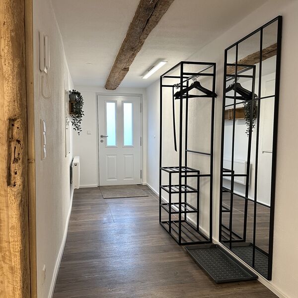 Eingangsbereich und Flur im Ferienhaus 1850 in Balgheim