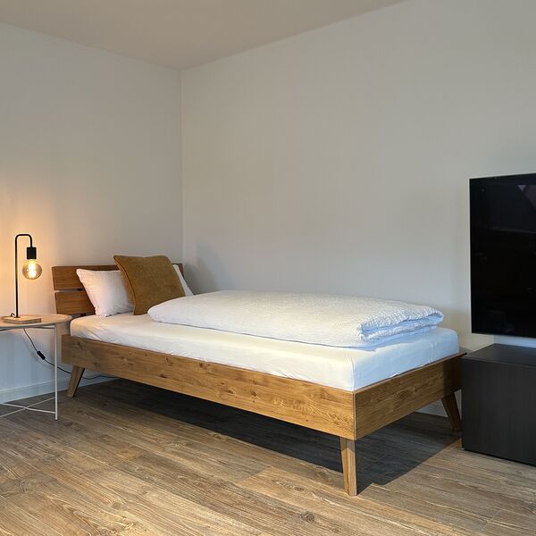 Einzelbetten im Ferienhaus 1850 in Balgheim